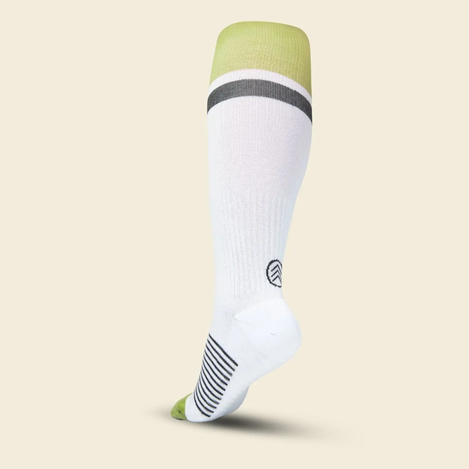 Women's Compression Grip Socks, Green White