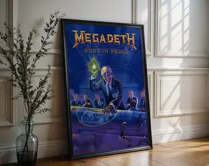 Megadeth Poster  Rust in Peace Poster  Metal Music Poster  Album Cover Poster  High Quality Print
