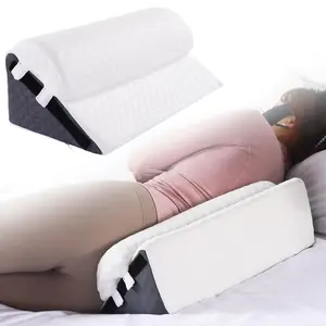 HOMBYS Adjustable Side Wedge Pillow for SleepingMemory Foam Positioning Wedge Pillow for Side SleepingSuitable for Pregnancy/Postoperative Back Pain (20"x10"x6.3"+20"x6.3"x2.5")