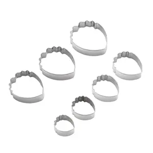 Stainless Steel Peony Flower Cutter Mold Set Fondant Sugar Flower Tool