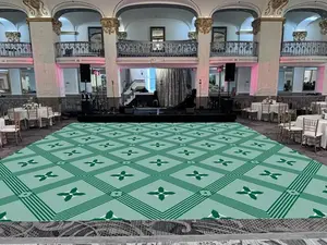 Mandala Sangeet Ceremony Floor Wrap Custom Indian Wedding Dance Vinyl Full-Color Print Striking Design Easy Application & Removal for Sangeet & Mehndi Events