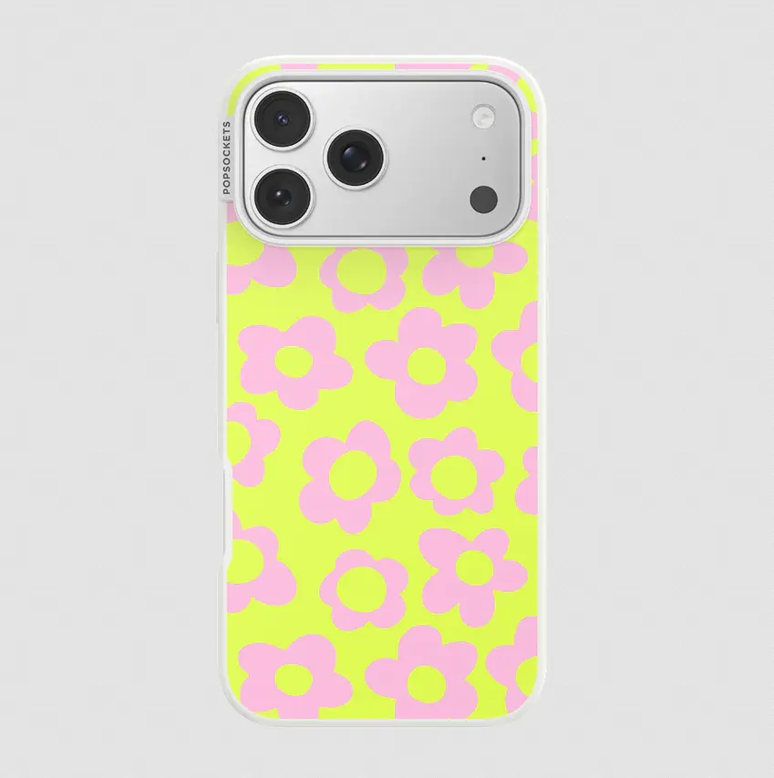 PopSockets Wonky Daisy MagSafe Case, Magsafe Compatible with iPhone 17 Pro Max, Magsafe Compatible With Magsafe