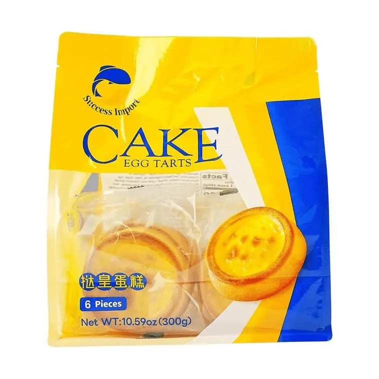 Tarts Cake Snack Individually Wrapped 6 Pieces 10.59oz 300g Egg Tarts Cake Perfect for Sharing or Enjoying on Your Own