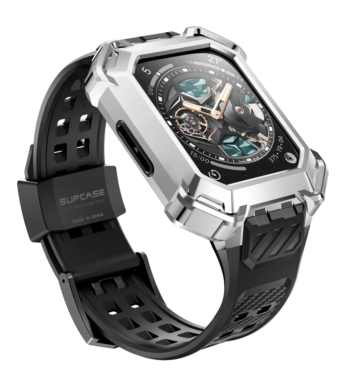 SUPCASE Unicorn Beetle Pro/Unicorn Beetle Pro XT Band for Apple Watch Series 8/7/6/SE/5/4 [45/44mm], Rugged Protective Case with Strap Bands