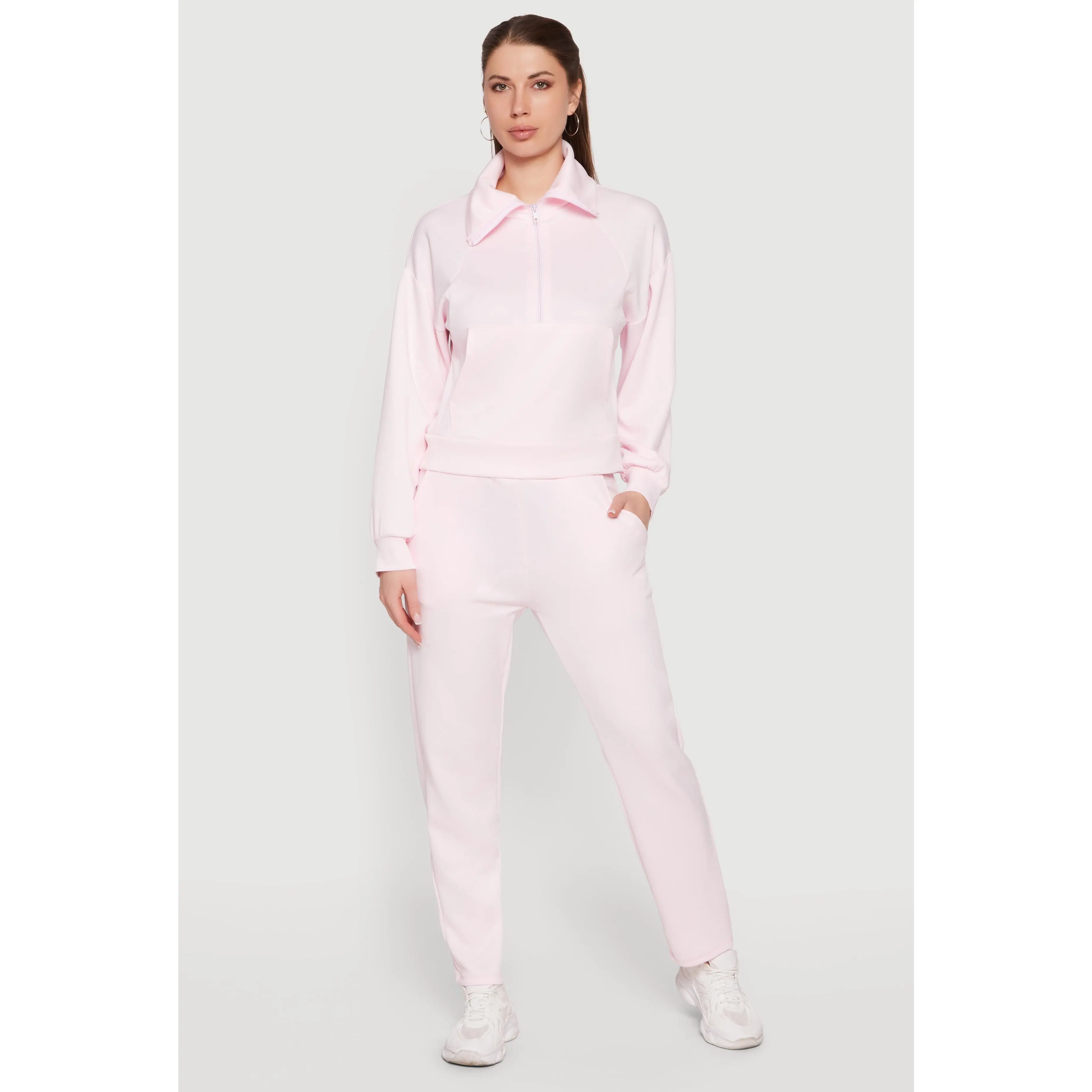 Solid Straight Leg Active Pants