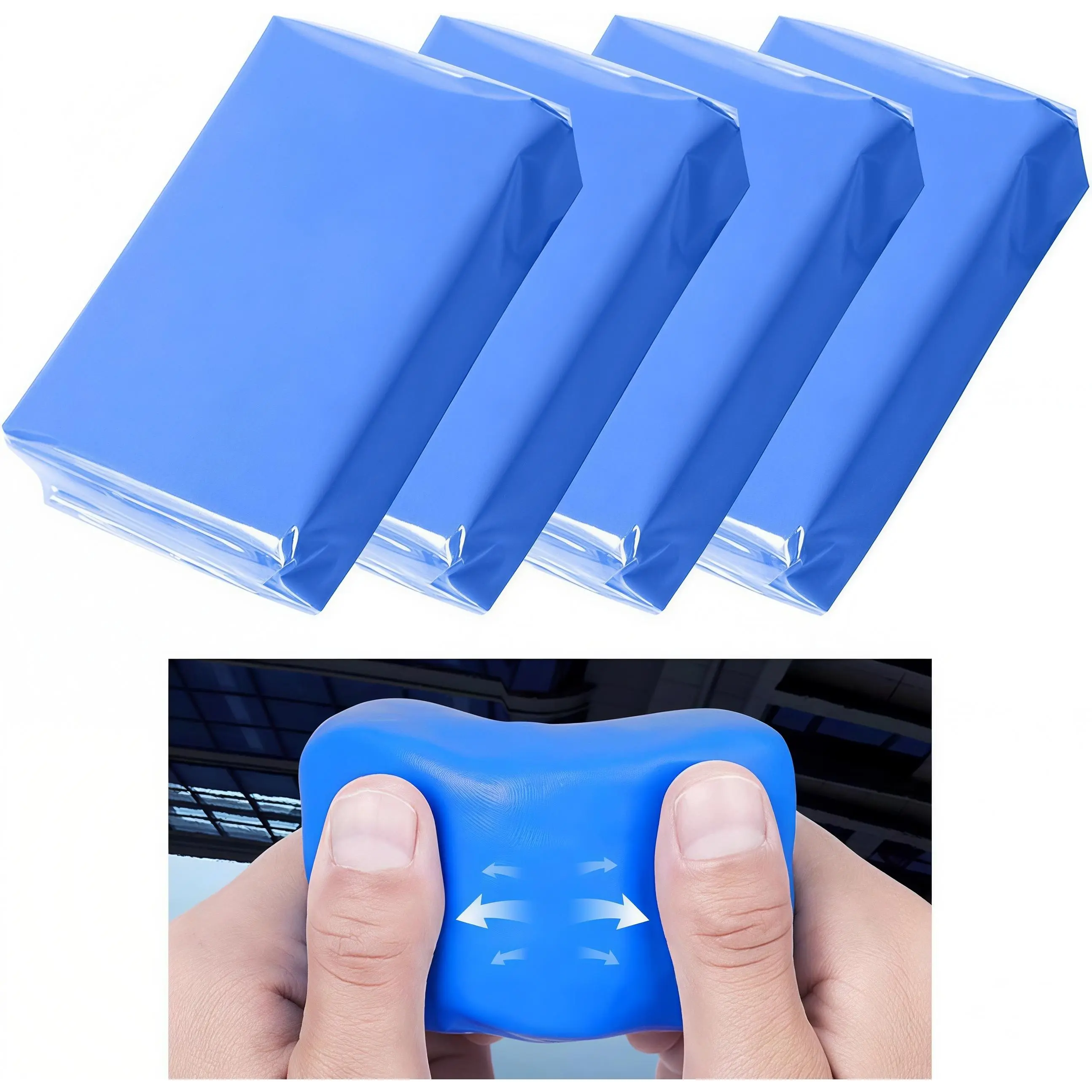 4-Pack 100g Auto Detailing Clay Bars - Car Cleaning Supplies for Deep Paint Surface Stain Removal, Soft, Easily Deformed, Easy and Convenient to Use