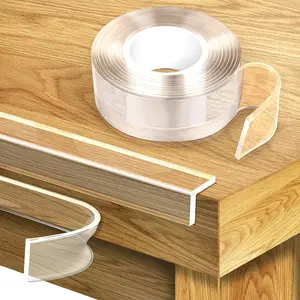 Baby Proofing Clear Soft Corner & Edge Protectors, 6.6ft(2M) Furniture Corner Guards Safety Bumpers with Upgraded Strong Adhesive for Sharp Corners