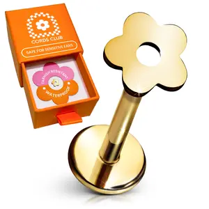 Cords Club Daisy Flat Back Stud- Single Earring