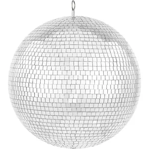 VEVOR Mirror Disco Ball, 16 Inch Party Mirror Ball with Hanging Ring, Large Lightning Disco Ball Party Decorations, Ideal for DJ Club, Stage, Wedding, Birthday, Christmas, New Years Celebration