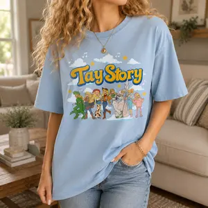 TS T-Shirt, Tay Story 13 Cloud Summer Beach Shirt, Gift For Music Fan Tees