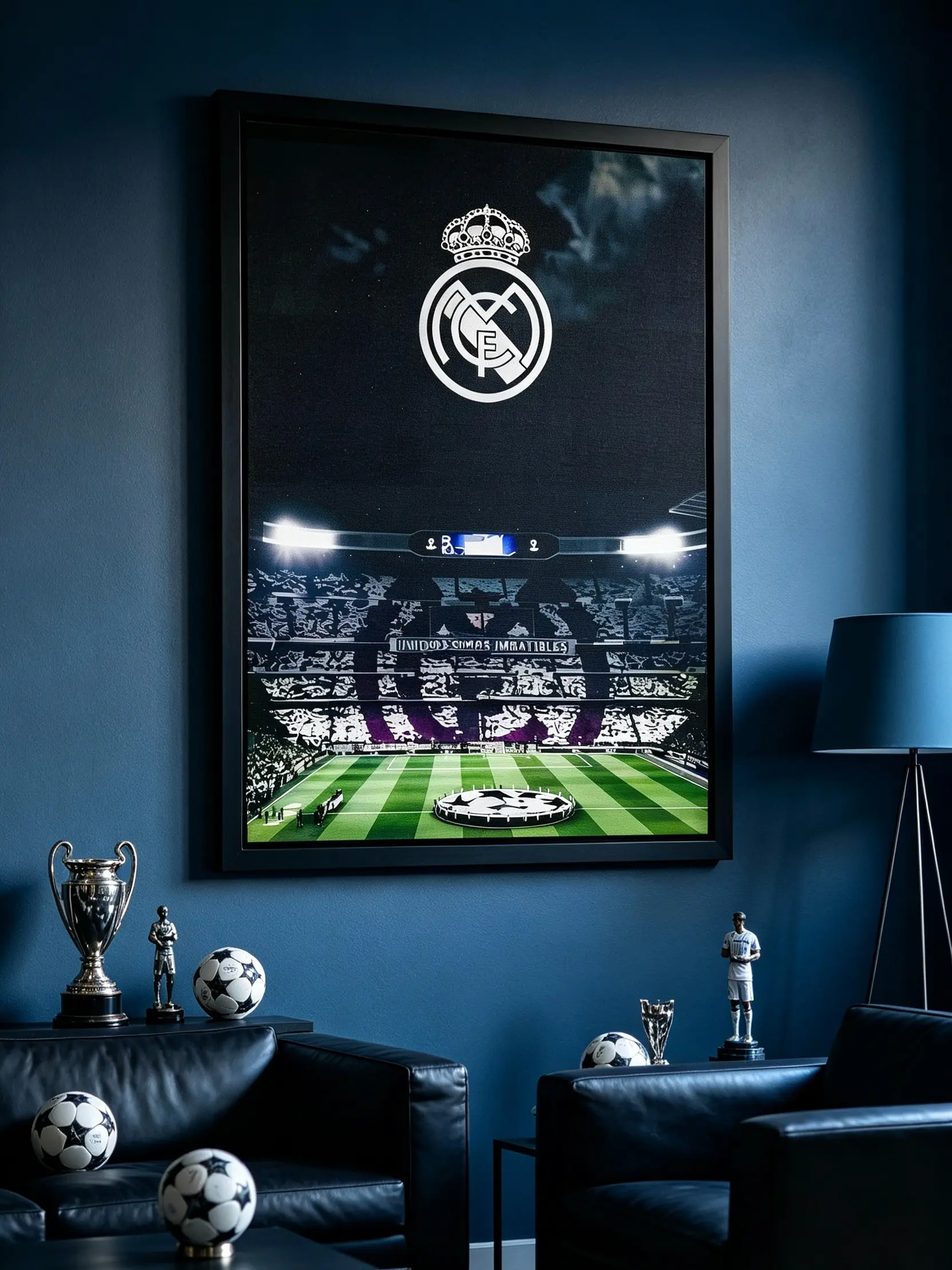 Classic Realistic Football Stadium Canvas Painting Print - Vintage Landscape Wall Art, Perfect Gift for Soccer Culture Lovers, Ideal Home Decor for Bedroom Living Room Dorm, Unframed Poste