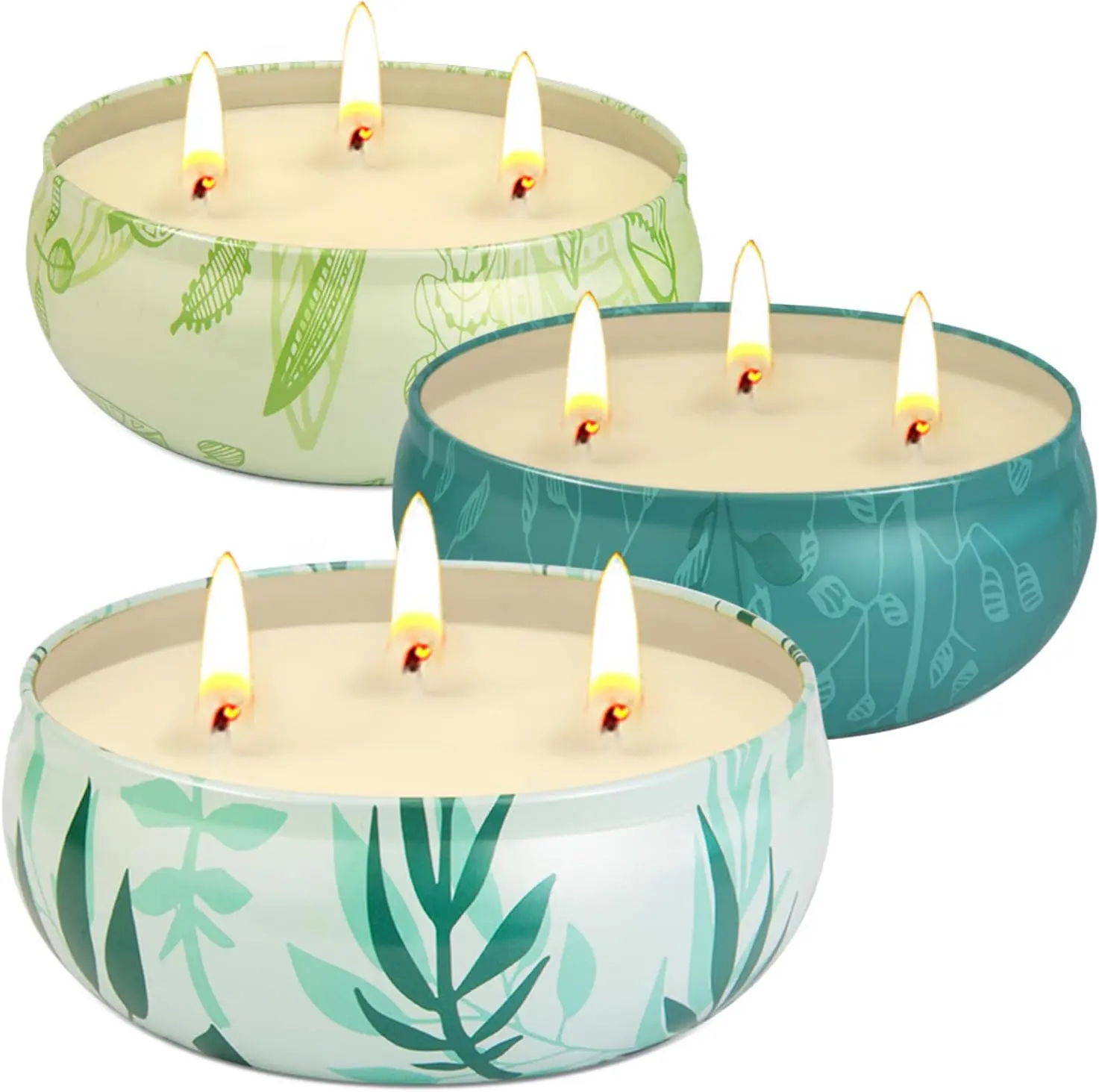 Citronella Candles Outdoor, Large Citronella Candle Outdoor for Patio, 3 Pack 12Oz Summer Candle Bulk for Home Garden Yard Camping Party Indoor outside Decorative, 210 Hours Long Burning, 3 Wick Not applicable.