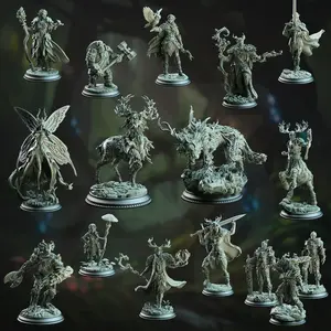 The Fey Court May 2025 Release | Paintable 3D Resin Printed Miniature by DM Stash