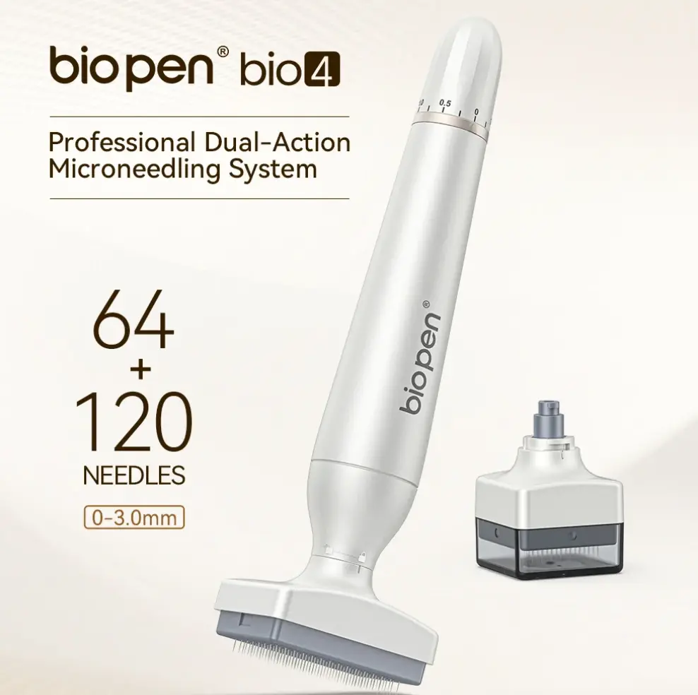 BIOPEN Bio4 Manual Skincare Tool Adjustable Size Beauty Tool Replaceable Head Facial Care Set for Home Use