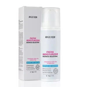 RAZUYEN Redness Relieving Daily Facial Moisturizer, Soothing Face Repair Cream for Dry and Sensitive Skin, Fragrance Free, Non-Comedogenic, 1.7 Oz nontoxic  moisturizer