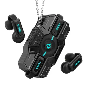 Bluetooth-compatible Earphones, 5.4 Low Latency Mech Style Gaming Headset, Breathing Light Atmosphere, High Aesthetic Digital Earbuds