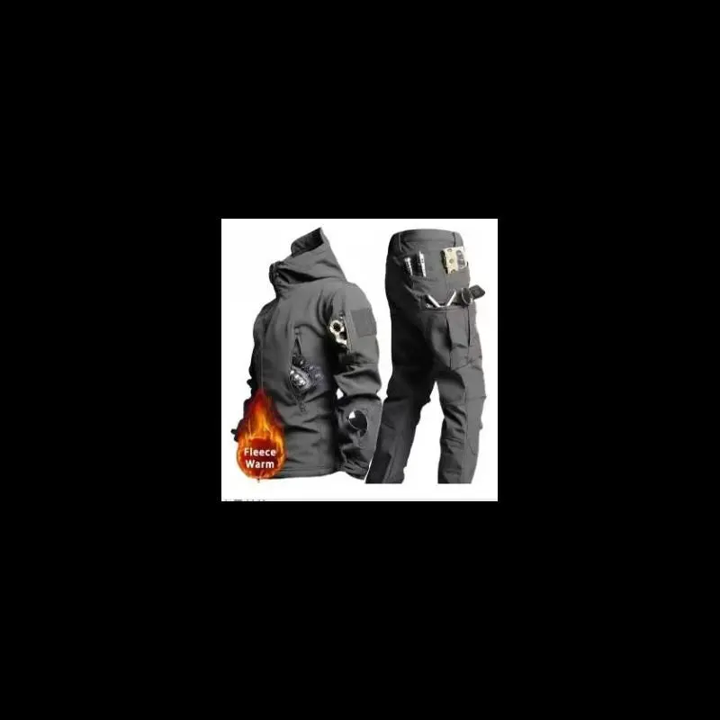 Shark Jacket Set   Grey