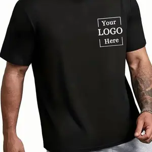 Custom T-Shirt for Men with Your Logo Here Design Personalized Fashion Tee