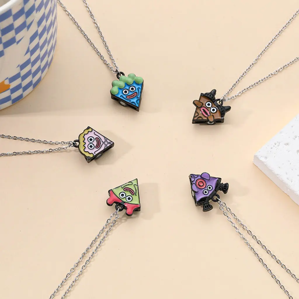 Best Friend Pizza Pendant Necklace Magnetic Necklace - TikTok Shop