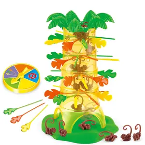 Pull Stick Game, Fun Tree Climbing Animals Drop Desktop Puzzle Toy, Enhances Parent-Child Time, Ideal Gift for Ages 3-10