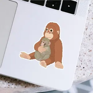 Baby Punch Monkey Sticker, Abandonment Monkey sticker