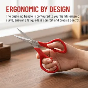 Embroidery Scissors Small Sharp Sewing Scissors, Precision Stainless Steel Thread Snips with Ergonomic Grip, Fine Point Craft Scissors for Embroidery Sewing Quilting Cross Stitch DIY Travel Home Office