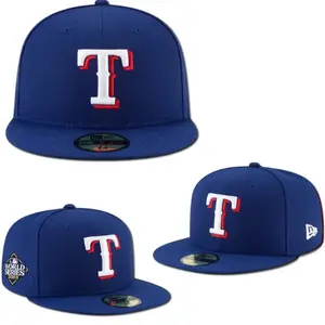 New Era 59FIFTY Texas Rangers Fitted Cap – Royal Blue Flat Brim MLB Hat with Raised White & Red “T” Logo and World Series Side Patch, Limited Collector Edition 2026 Urban Streetwear Gorra premium, Ideal para destacr tu estilo en TikTok.