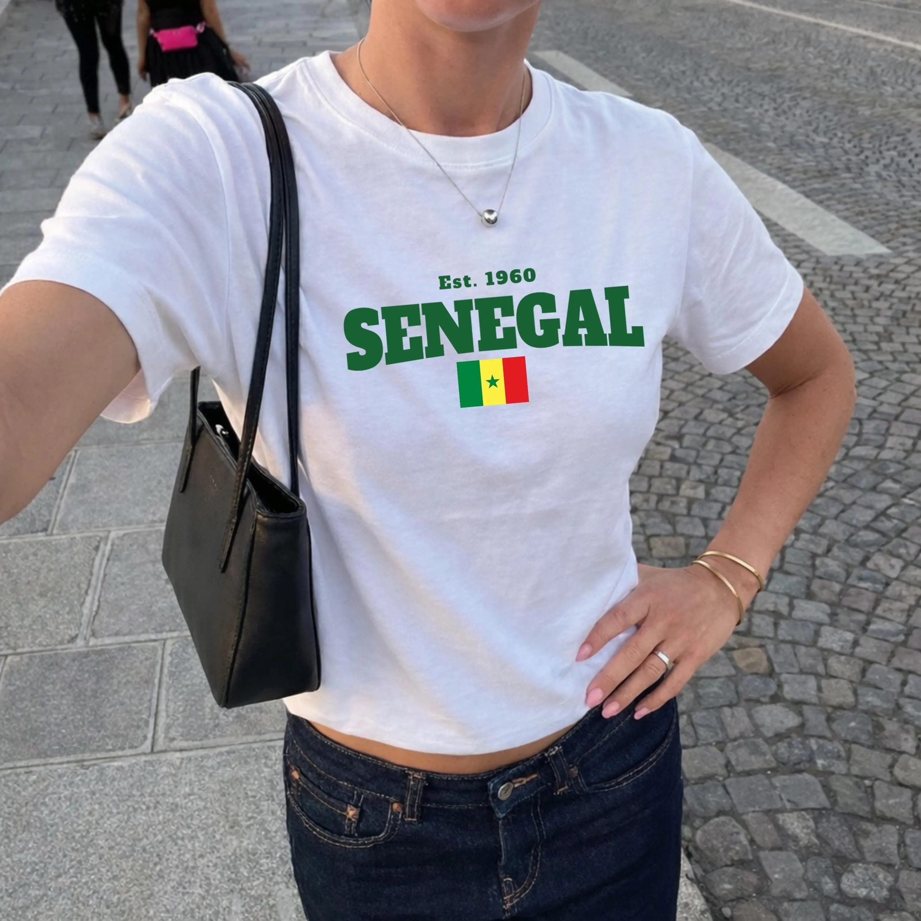 Senegal Tshirt,  Senegal shirt, african top, Senegal flag- senegal gift- senegal travel Top Underwear Streetwear Casual Shortsleeve Crewneck Comfort Womenswear