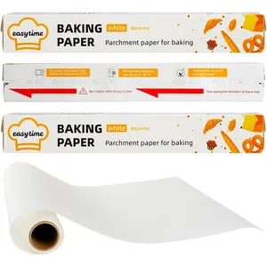 Paper Roll, 3 Boxes 12"x16.5ft Air Fryer Paper Liner Total 49.5?,  Paper for Baking, Non-Stick Baking Paper with  Oil Proof Heat-resistant for Cooking Grilling Steaming White