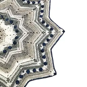 6 Day Star Crochet Blanket - Soft and Cozy