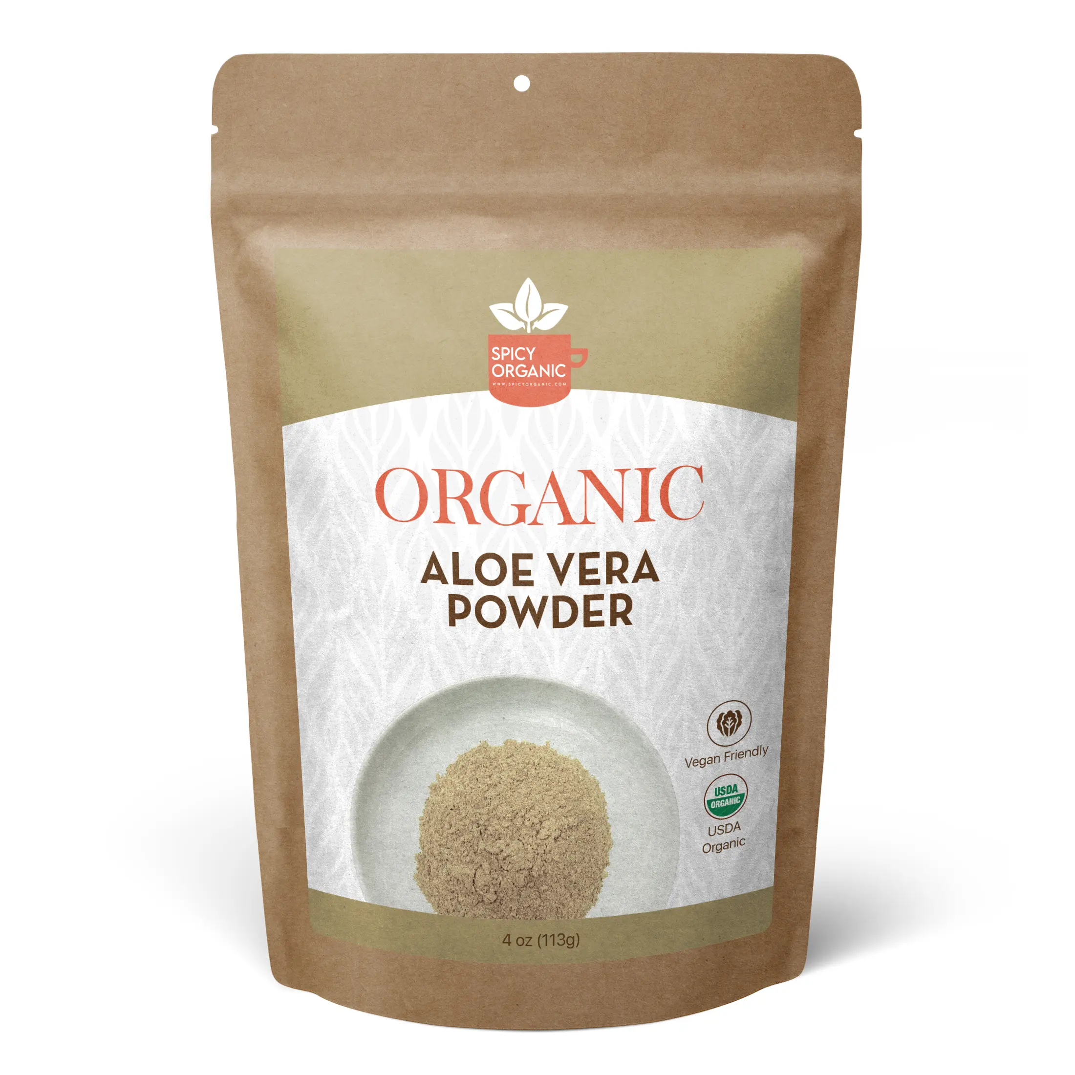 Organic Aloe Vera Powder for Skin & Hair – 4 oz. - Aloe Barbadensis - Nourishing Face Mask for Natural Beauty, USDA Certified Organic & Non-GMO Skincare Moisturizer Hydrating Rejuvenating Moisturizing Comfort Soothing Skin Repair