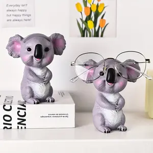 Wooden Koala Eyeglass Frame, Creative Cute Animal Theme Display Stand, Office Desk Home Decor, Birthday Gift, Portable Style
