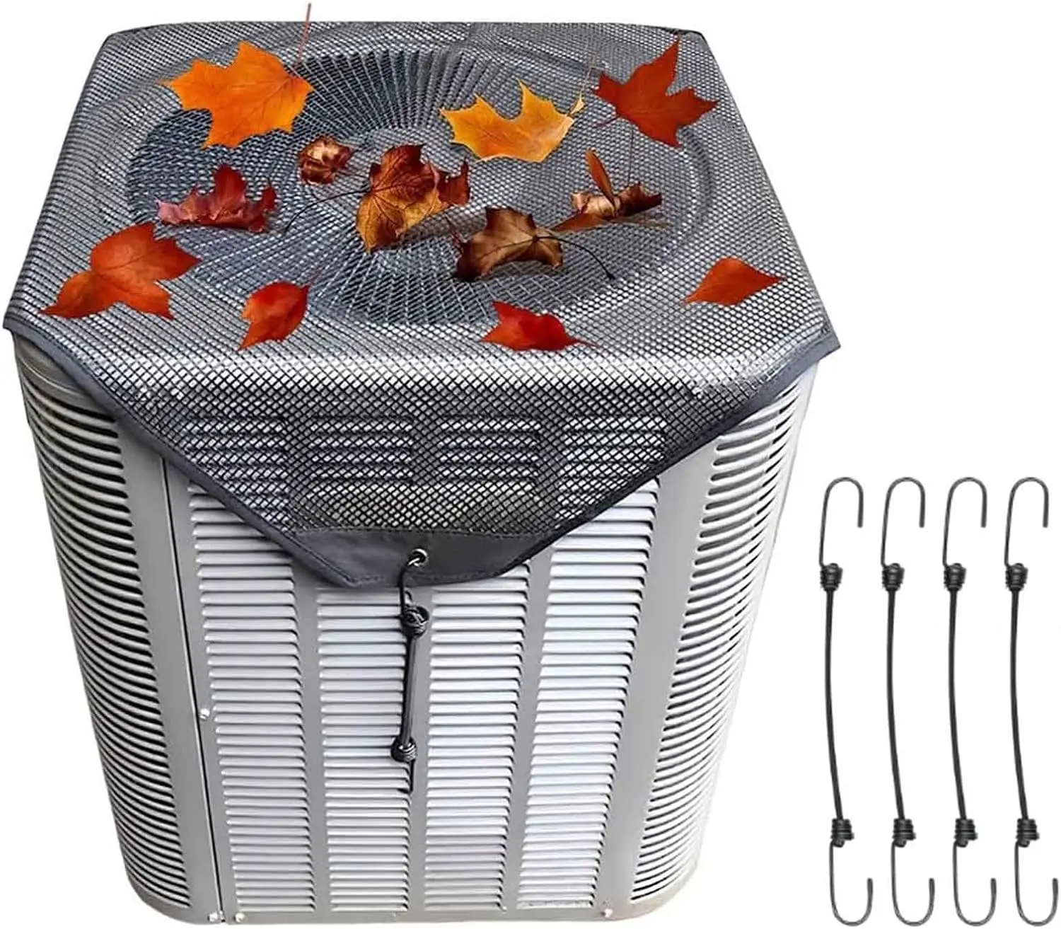 Durable Air Conditioner Protector Net, Air Conditioner Protector, Waterproof Air Conditione Covers for Outside, for Leaves, Debris & Birds – Breathable Ac Net Cover for Outside Unit (28in)