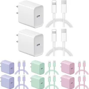 20W iPhone USB C Wall Charger with 6FT Super Fast Charger Cable Compatible with iPhone14/13/12/11/XS/X,iPad