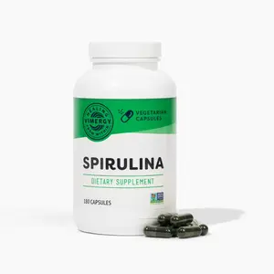 Vimergy Spirulina Capsules, Greens Supplement, Rich in Phytonutrients like Chlorophyll Spirulina Blue Green Algae Powder in Capsules - Non-GMO Vegan – Vegan, Kosher, Gluten-Free – 180 Capsules