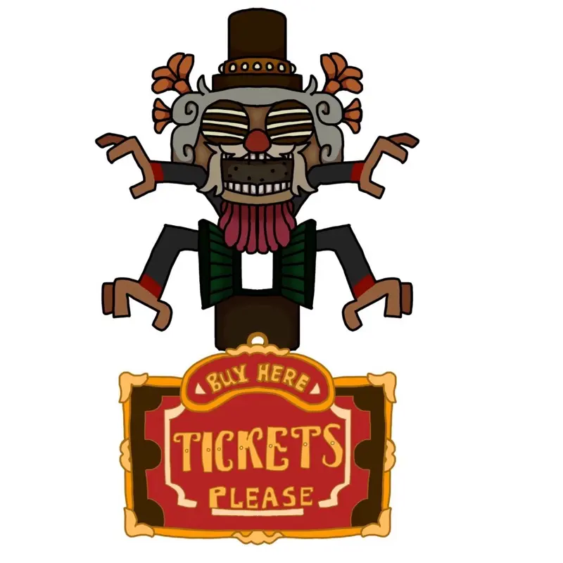 Five Nights at Freddy's Vinyl Sticker Pack - Buy Here Tickets Please Design Featuring Freddy Fazbear Character