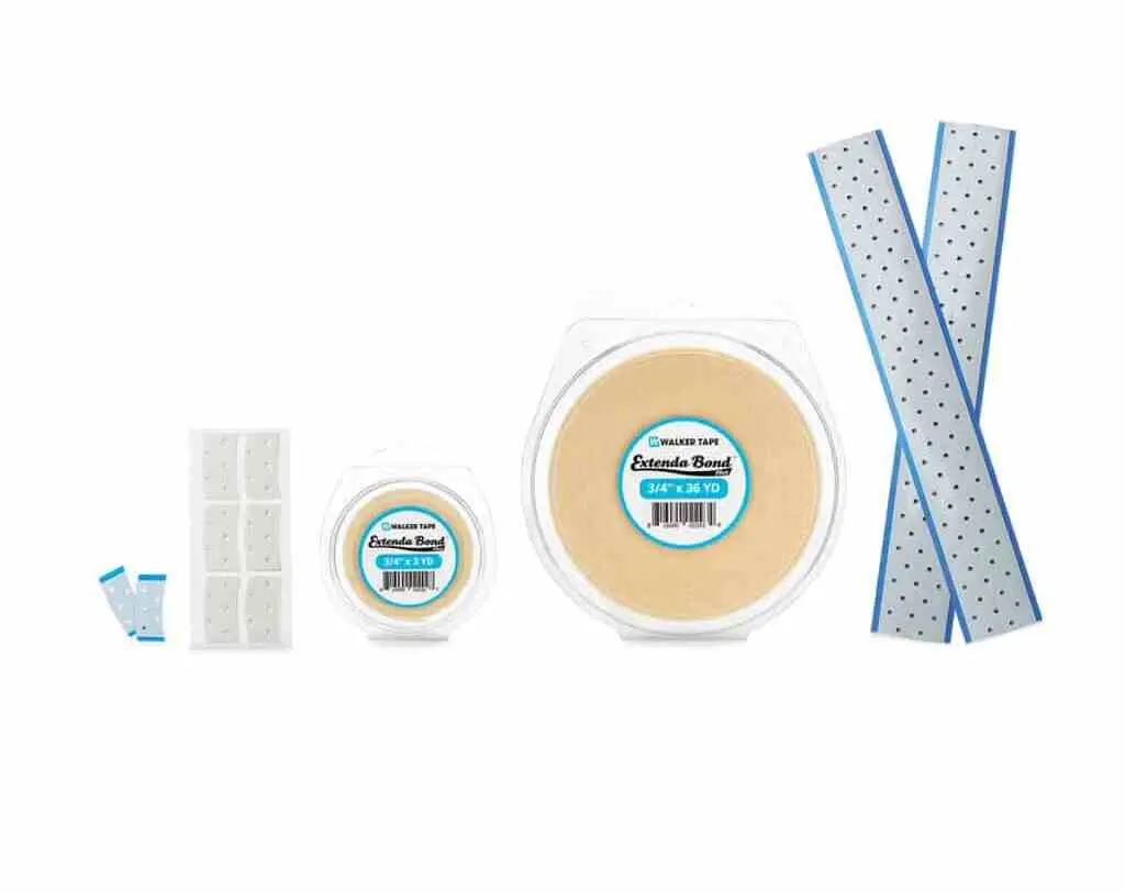Walker Tape Co. Extenda-Bond PLUS Tape with Holes Acrylic Semi-Dull Finish Breathable Comfortable Maximum Wear 4+ Weeks Tape