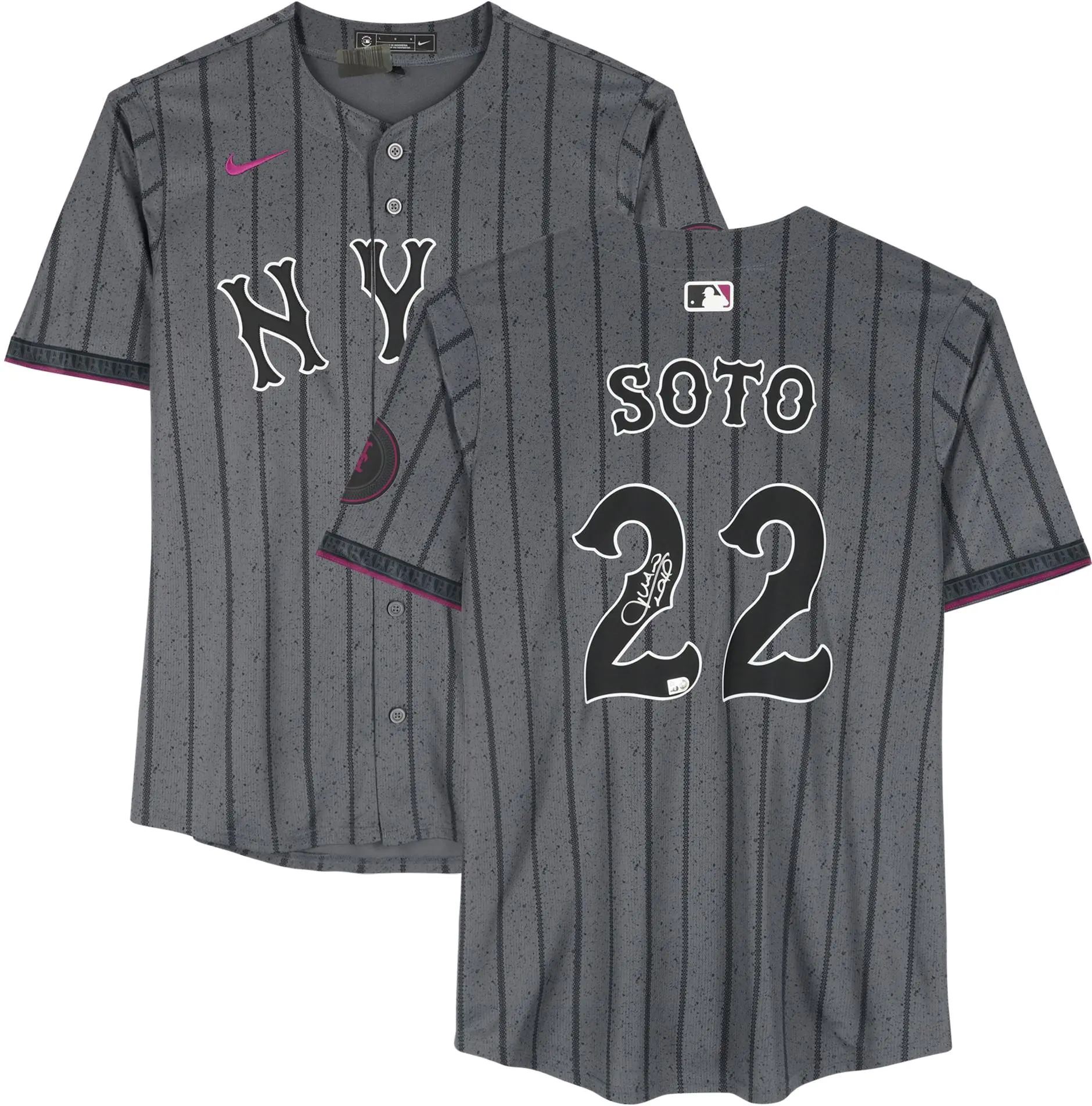 Juan Soto New York Mets Autographed Nike 2024 City Connect Limited Jersey - Fanatics Authentic Certified