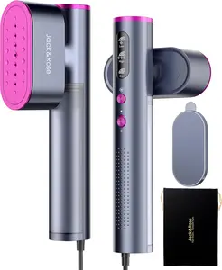 Travel Steamer for Clothes,100-220V Portable Iron,15s Heat Up,Steamer ＆ Iron 2 In 1, Travel Size,Large Ceramic Heat Panel