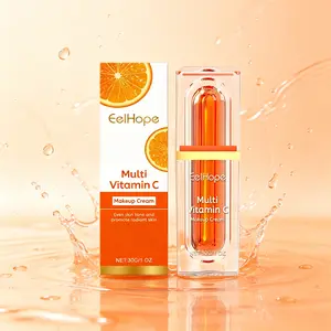 Even Skin Tone & Radiant Glow – EelHope Multi Vitamin C Makeup Cream 30g – Brightens, Moisturizes & Evens – Lightweight Natural Coverage – Daily BB Cream for All Skin Types
