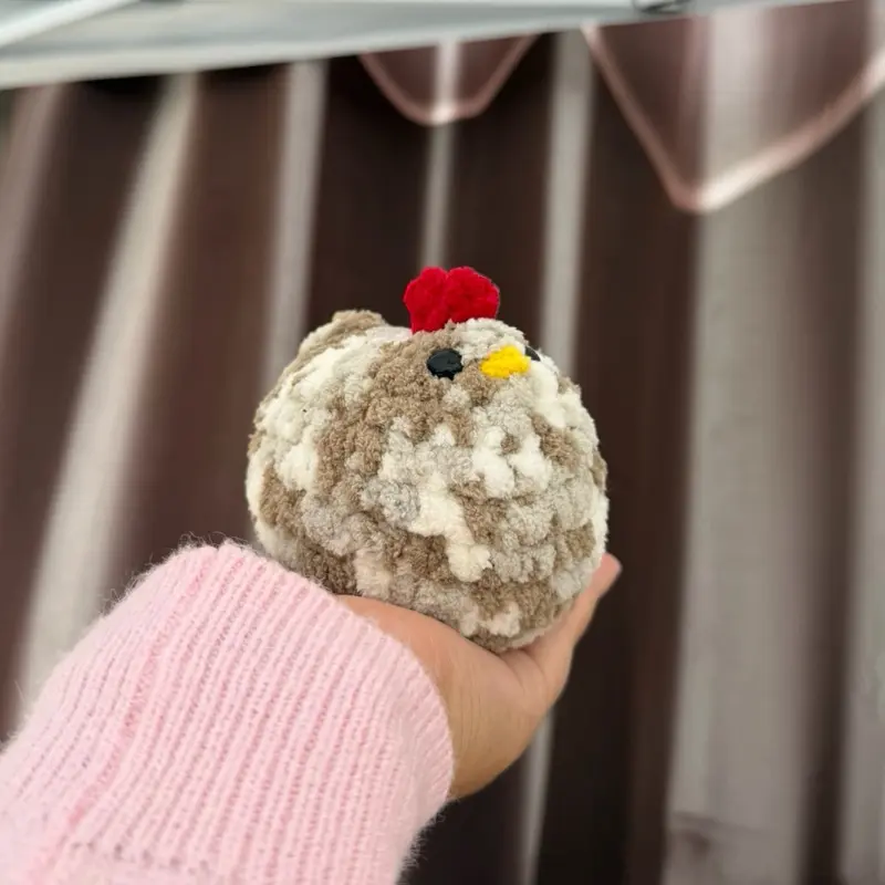 Handmade crochet mixed chicken plushie