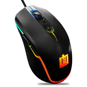 Deco Gear Wired Gaming Mouse - 800-5000 DPI Adjustable - 11 RGB Modes - DGGMOUS