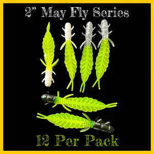2” May Fly Series Reloaded  12 Per Pack - The hottest Crappie & Pan fish bait you will ever use