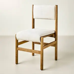 Dowel Leg Upholstered Armless Dining Chair - Cream - Hearth & Hand with Magnolia Furniture