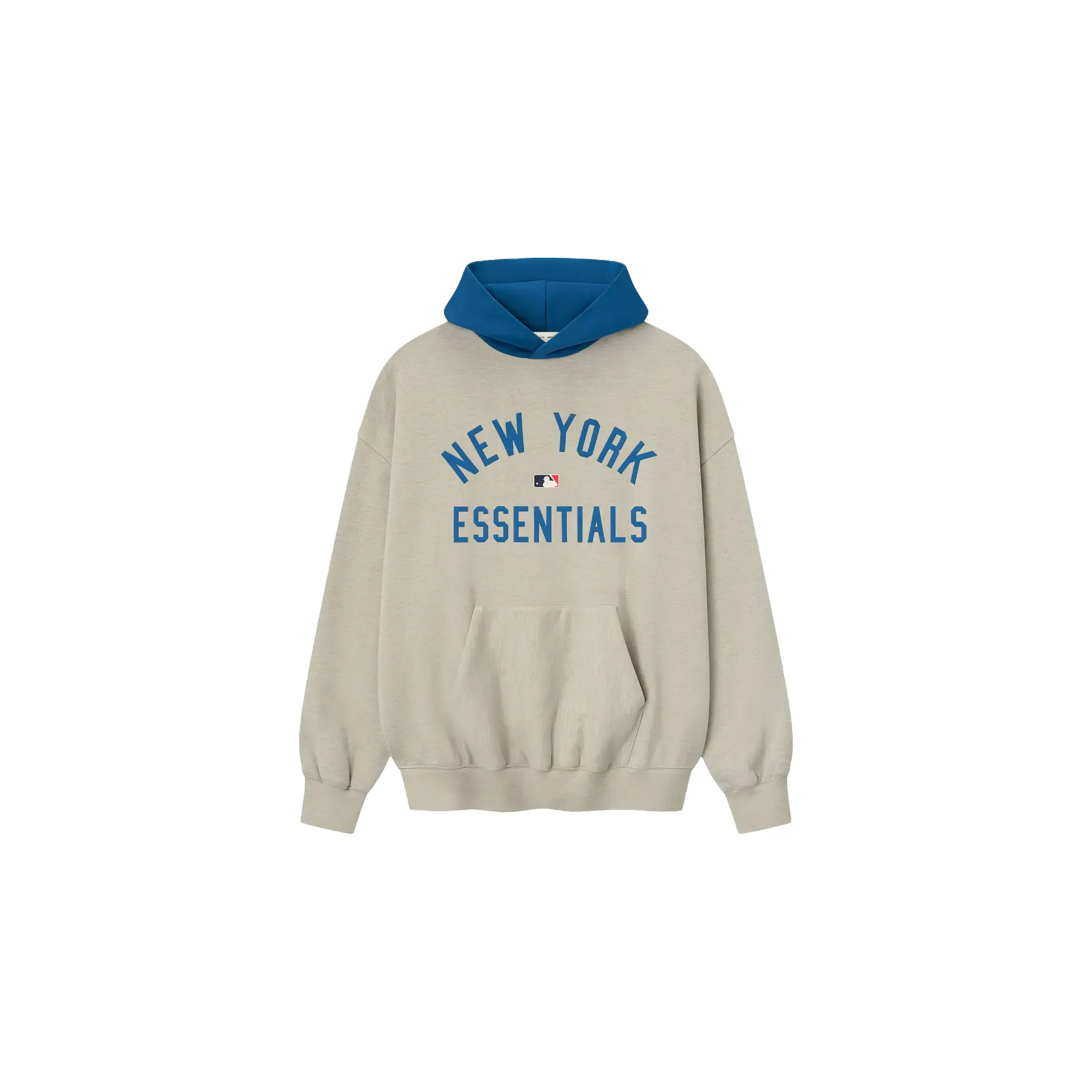 Mets Sport Hoodie "Heather Stone / Blue Sapphire" 192ML252018F