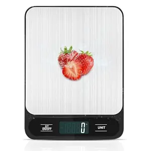 Food Scale Digital Kitchen Weight Grams and Ounces for Baking Cooking Meal Prep  6 Units with Tare Function 22lb (Batteries Included)