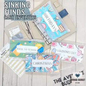 Cash Stuffing Envelopes Set for Building Sinking Funds