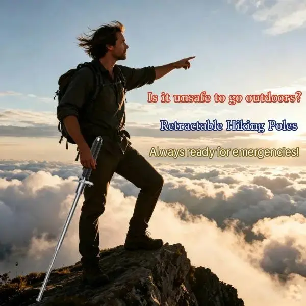 Outdoor Hiking Tools,  multifunctional trekking poles for Outdoor enthusiasts. The Perfect Gift for Hikers