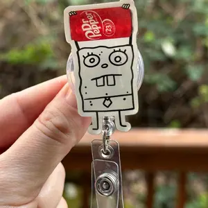 Cartoon Doodle with Soda Badge Reel
