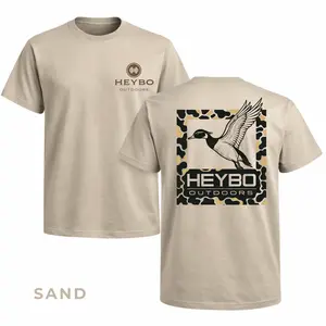Heybo Flying Duck Shirt, Waterfowl Hunting Graphic Tee, Gift for Waterfowl Hunters